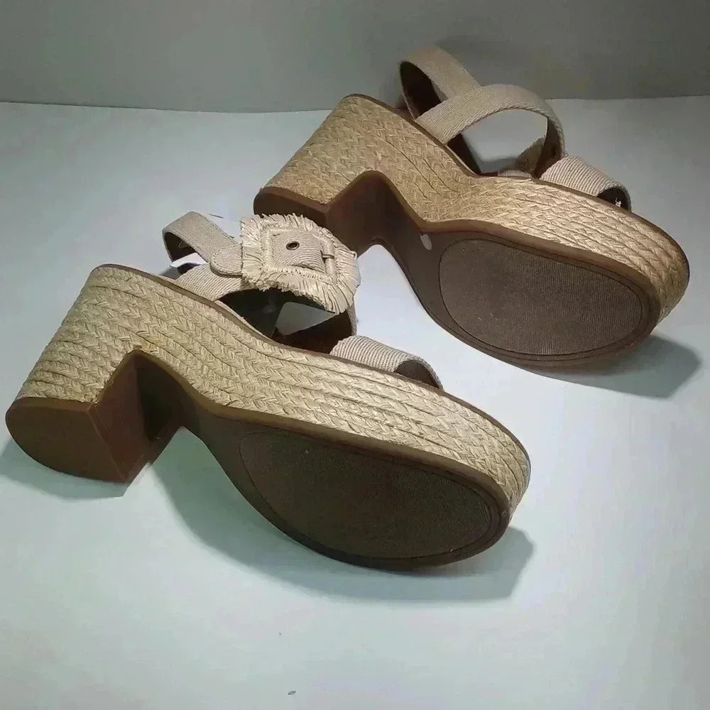 Lucky brand women's Yidris Espandrille platform sandal Healed - Picture 10 of 12